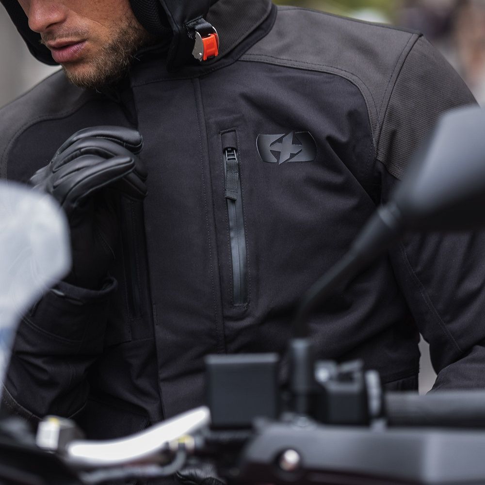 Oxford Barkston Dry2Dry Textile Jacket Black  - FREE UK Shipping, FREE 365 Day Returns | Moto Central