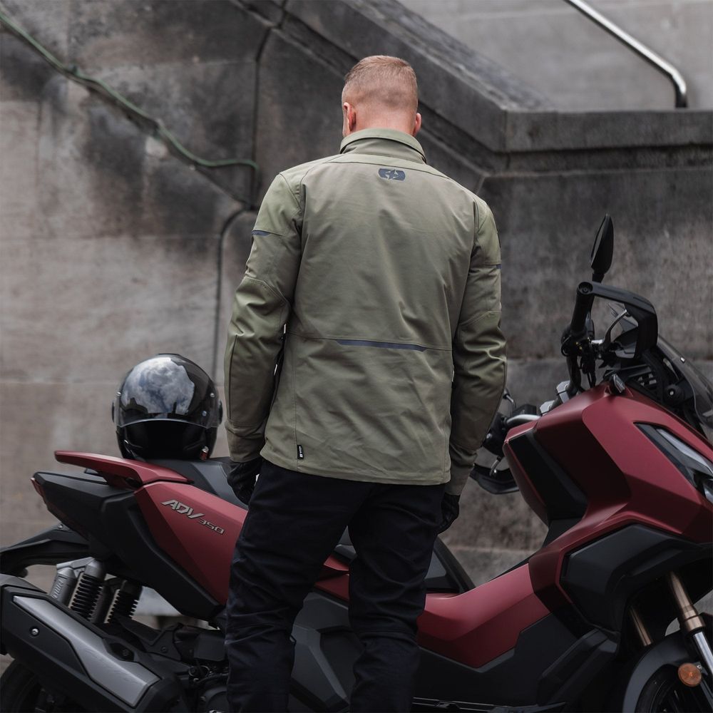 Oxford Barkston Dry2Dry Textile Jacket Khaki  - FREE UK Shipping, FREE 365 Day Returns | Moto Central