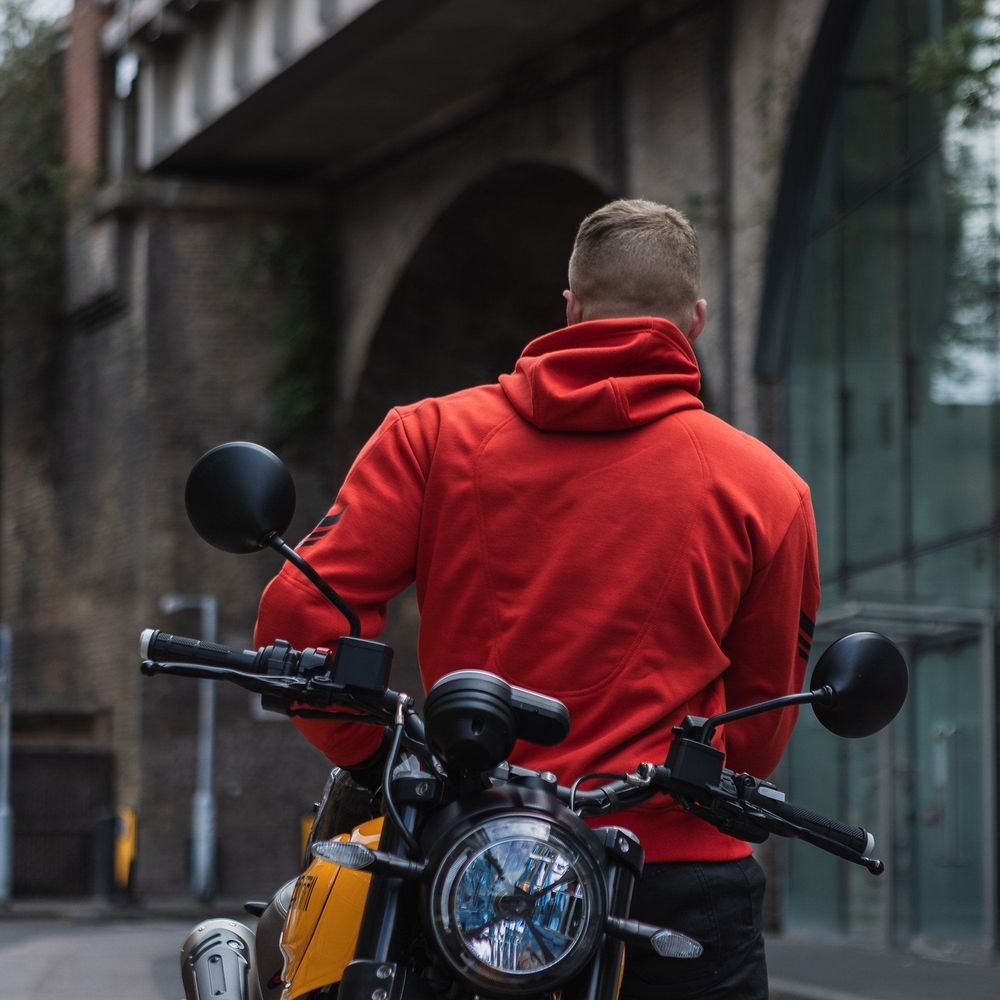 Oxford Super 2.0 Hoodie Sports Red - FREE UK Shipping, FREE 365 Day Returns | Moto Central