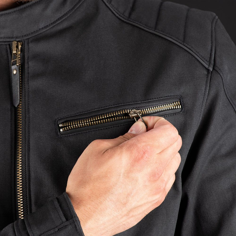 Oxford Holborn Textile Jacket Stealth Black