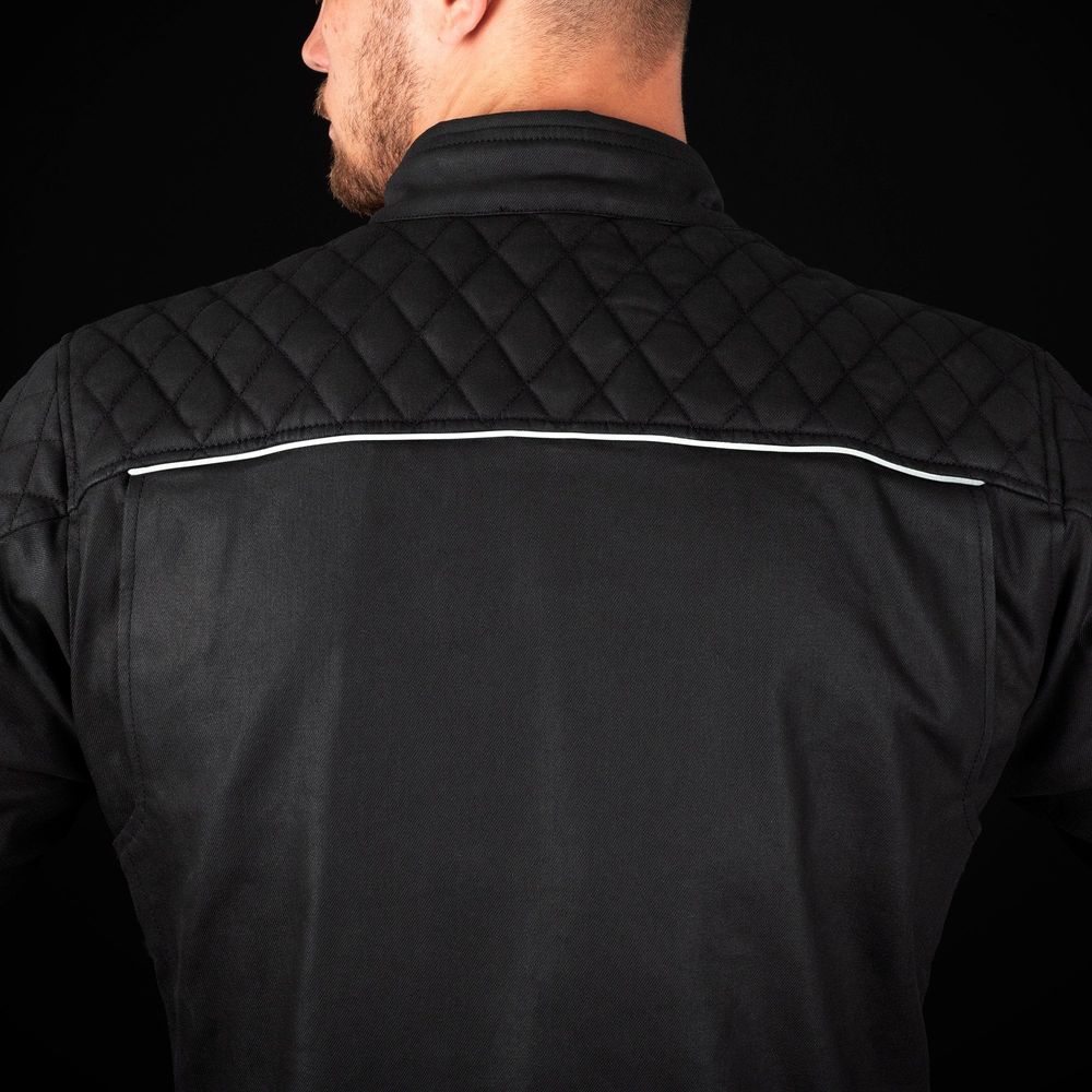 Oxford Hardwick Textile Jacket Black  - FREE UK Shipping, FREE 365 Day Returns | Moto Central