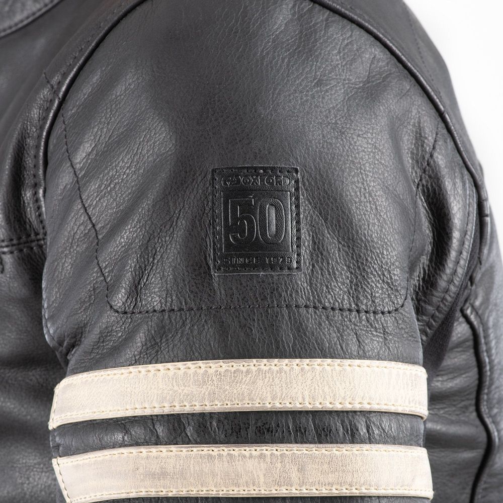 Oxford Holton Leather Jacket Black - FREE UK Shipping, FREE 365 Day Returns | Moto Central