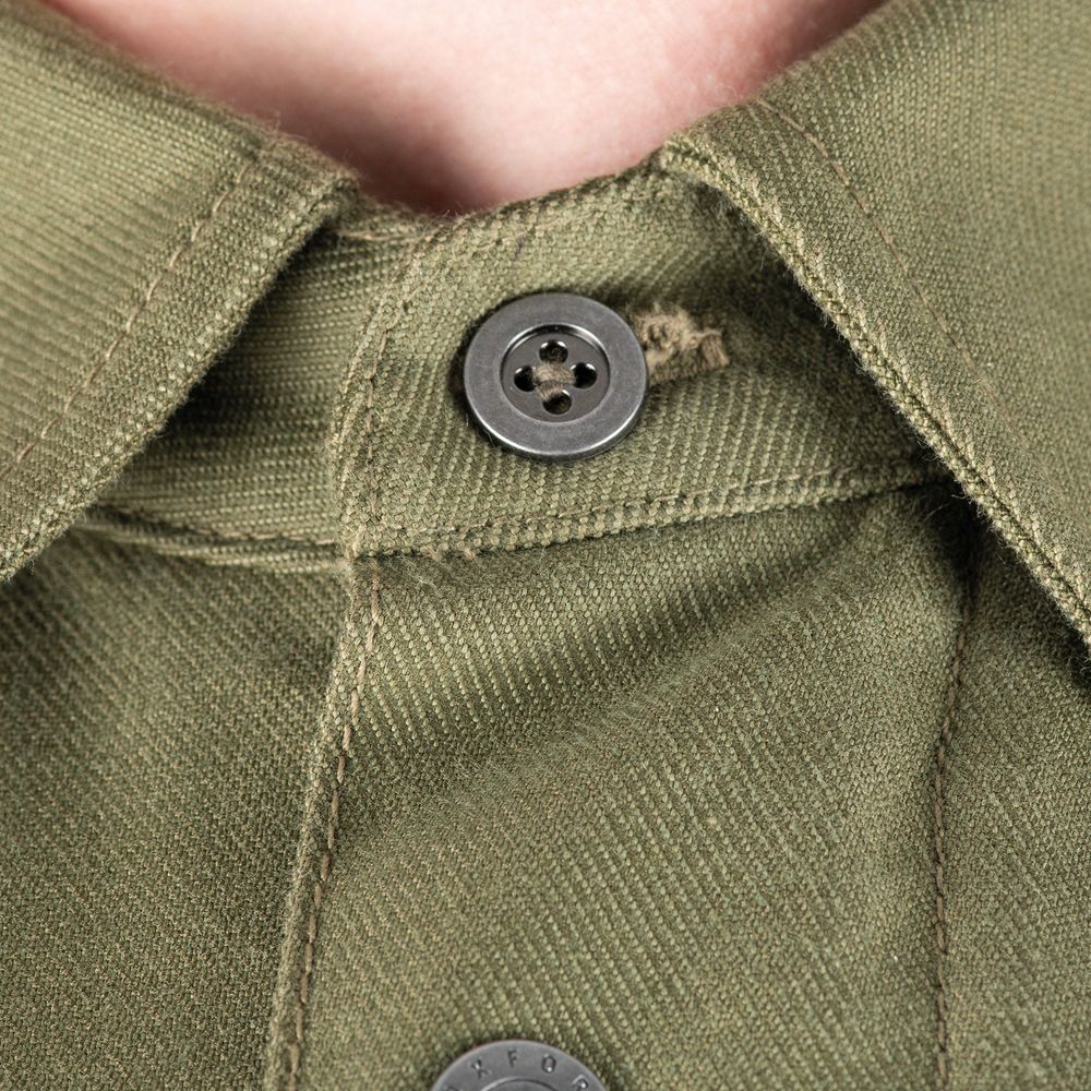 Oxford Original Approved AA Shirt Khaki - FREE UK Shipping, FREE 365 Day Returns | Moto Central