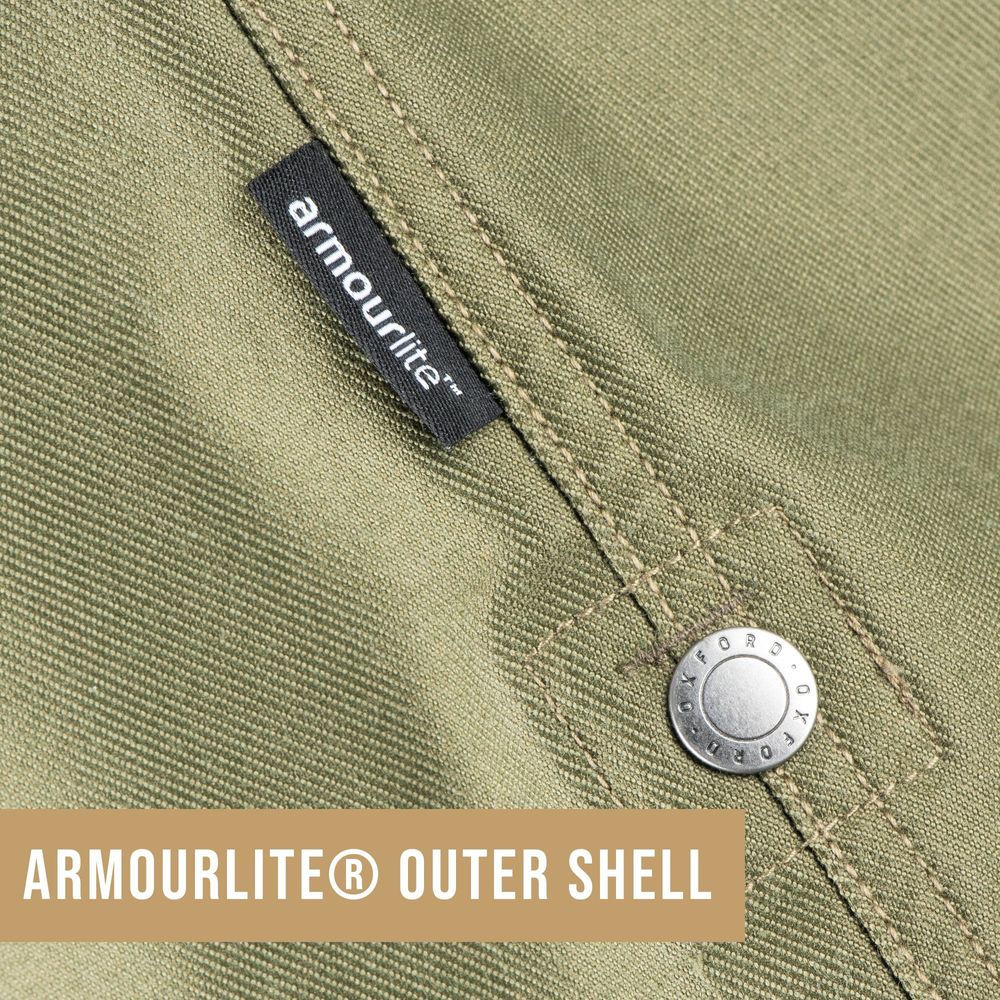 Oxford Original Approved AA Shirt Khaki - FREE UK Shipping, FREE 365 Day Returns | Moto Central