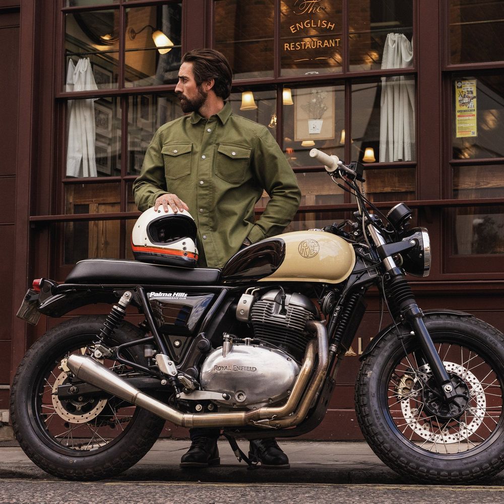 Oxford Original Approved AA Shirt Khaki - FREE UK Shipping, FREE 365 Day Returns | Moto Central