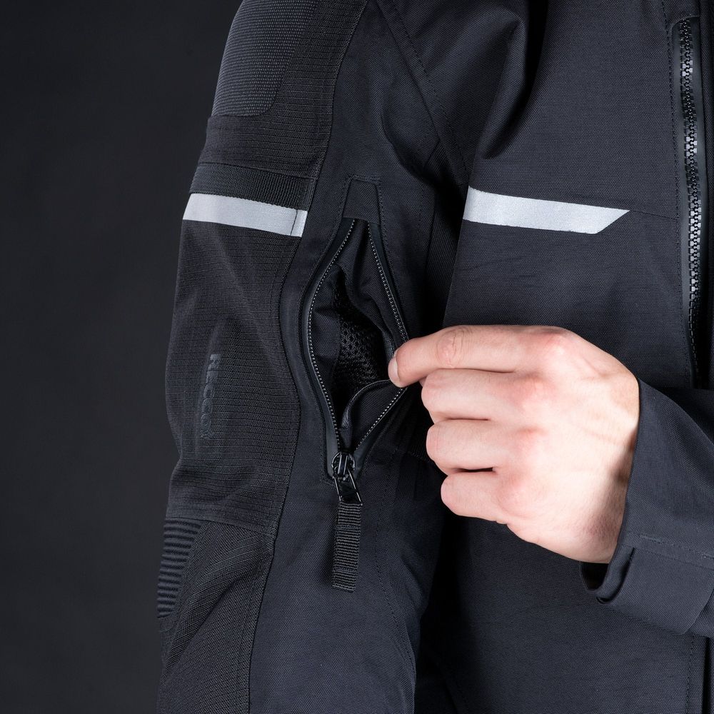 Oxford Stormland Dry2Dry Textile Jacket Tech Black  - FREE UK Shipping, FREE 365 Day Returns | Moto Central