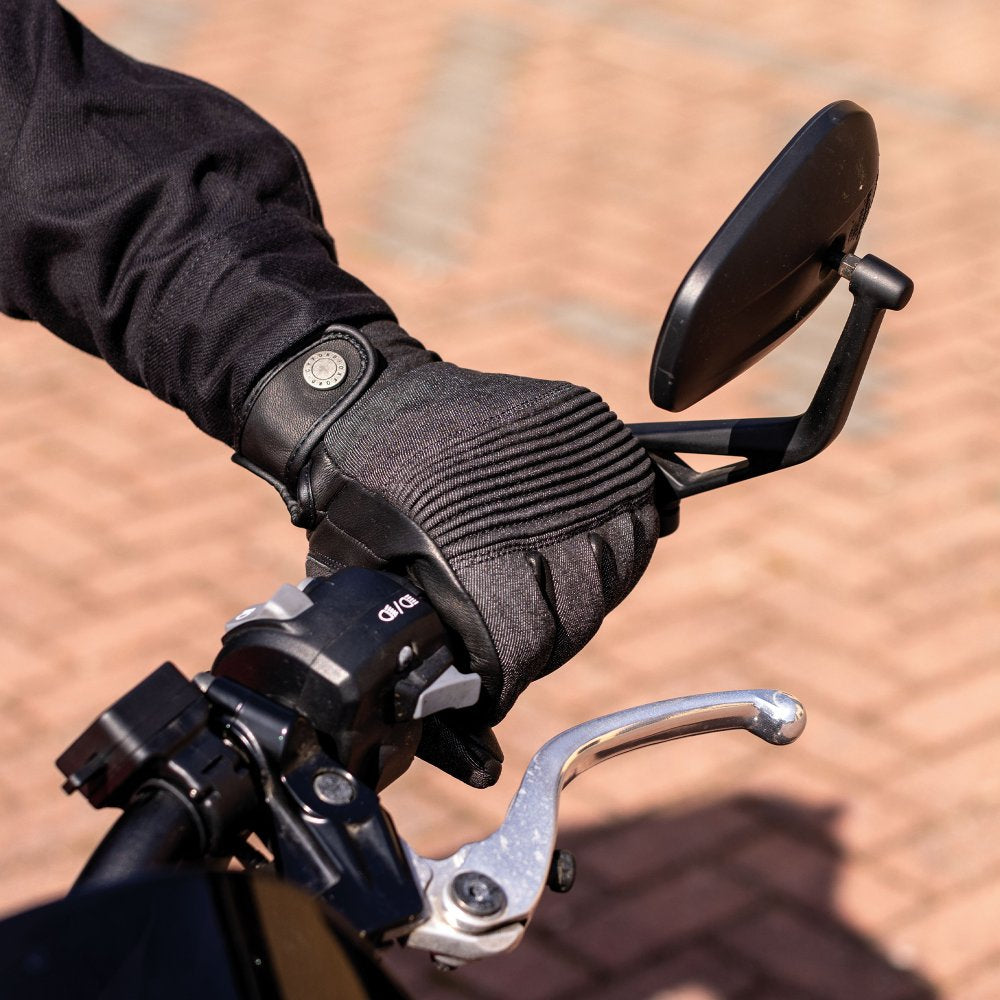 Oxford Kickback Leather Gloves Charcoal Grey - FREE UK Shipping, FREE 365 Day Returns | Moto Central