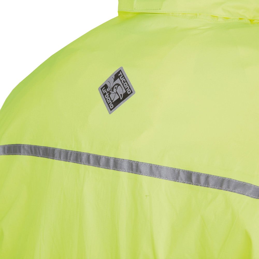 Tucano Urbano Nano Rain Jacket Plus Hydroscud Super-Compact Raincoat Jacket Fluo Yellow - FREE UK Shipping, FREE 365 Day Returns | Moto Central