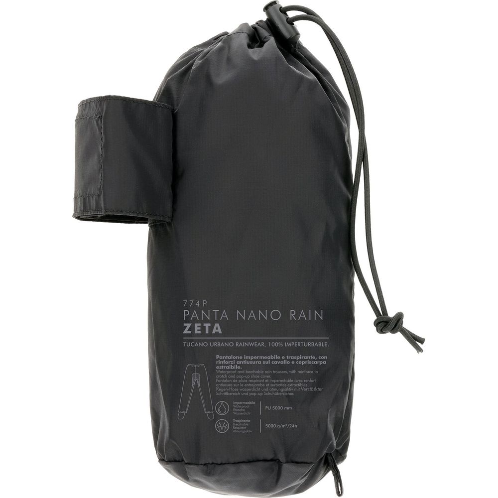 Tucano Urbano Nano Rain Zeta Hydroscud Rainproof Trouser Black