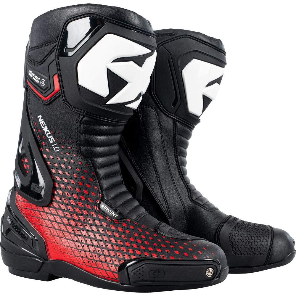 Oxford Nexus 1.0 Air Boots Black / White / Red