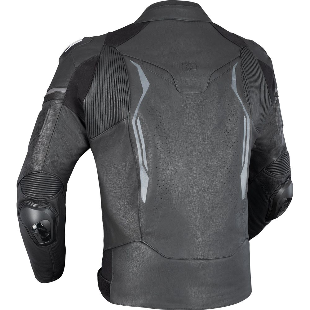 Oxford Nexus 1.0 Leather Jacket Stealth Black - FREE UK Shipping, FREE 365 Day Returns | Moto Central