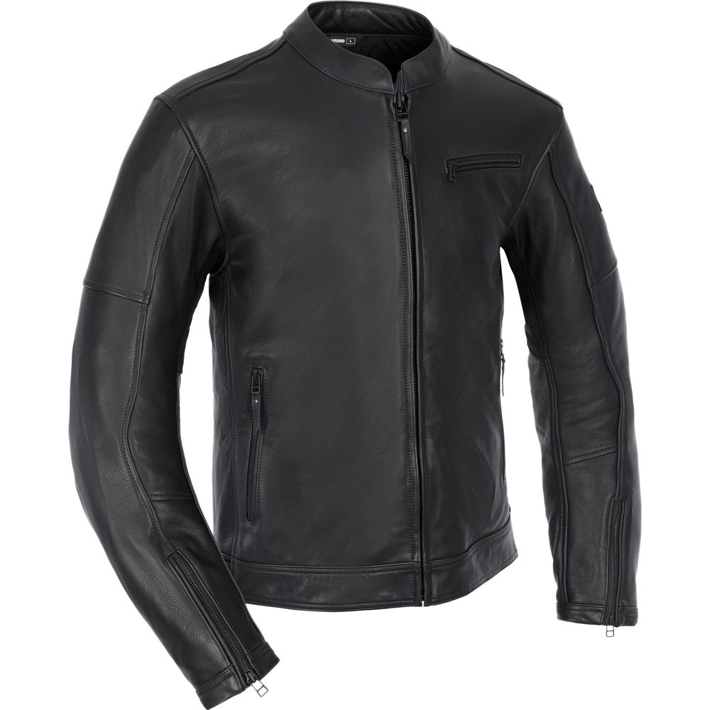 Oxford Henlow Leather Jacket Black