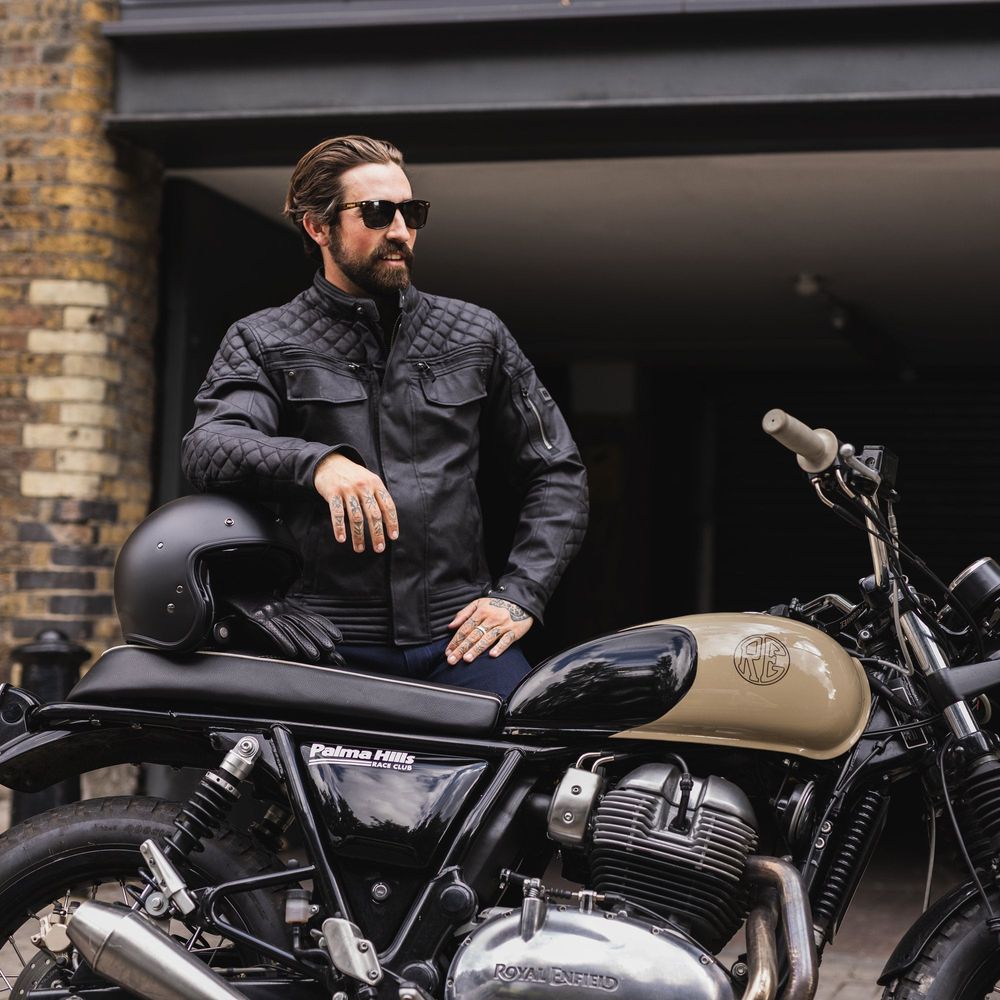 Oxford Hardwick Textile Jacket Black  - FREE UK Shipping, FREE 365 Day Returns | Moto Central