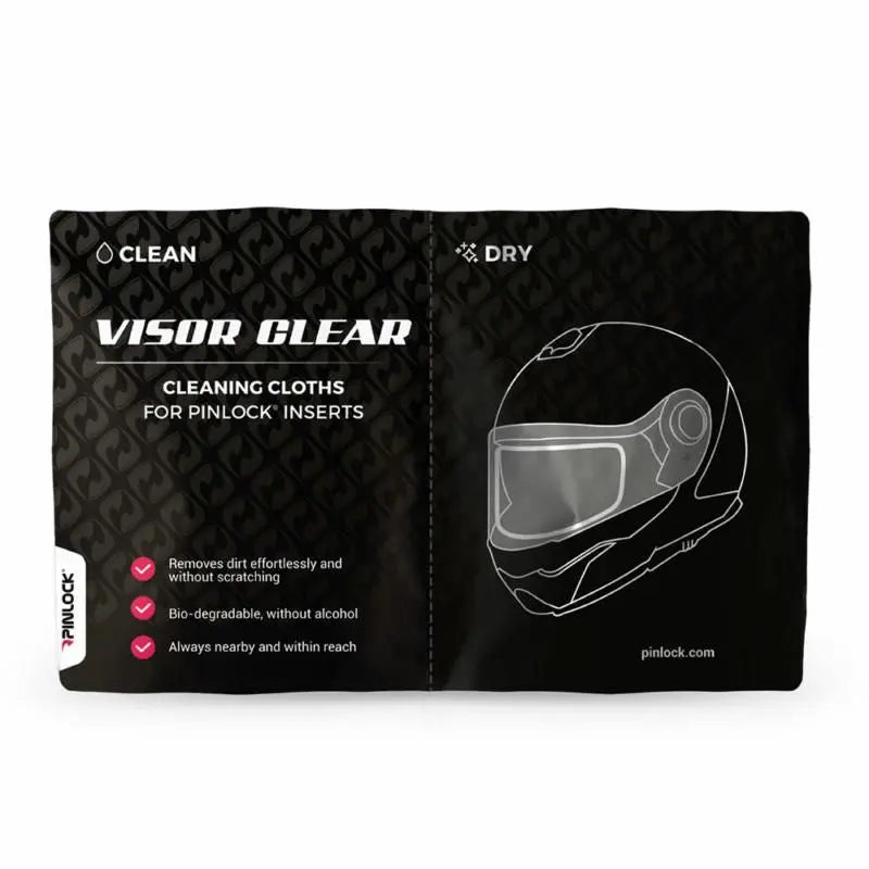 Pinlock Visor Clear Cleaning Cloth Set - 8 Pieces - FREE UK Shipping, FREE 365 Day Returns | Moto Central