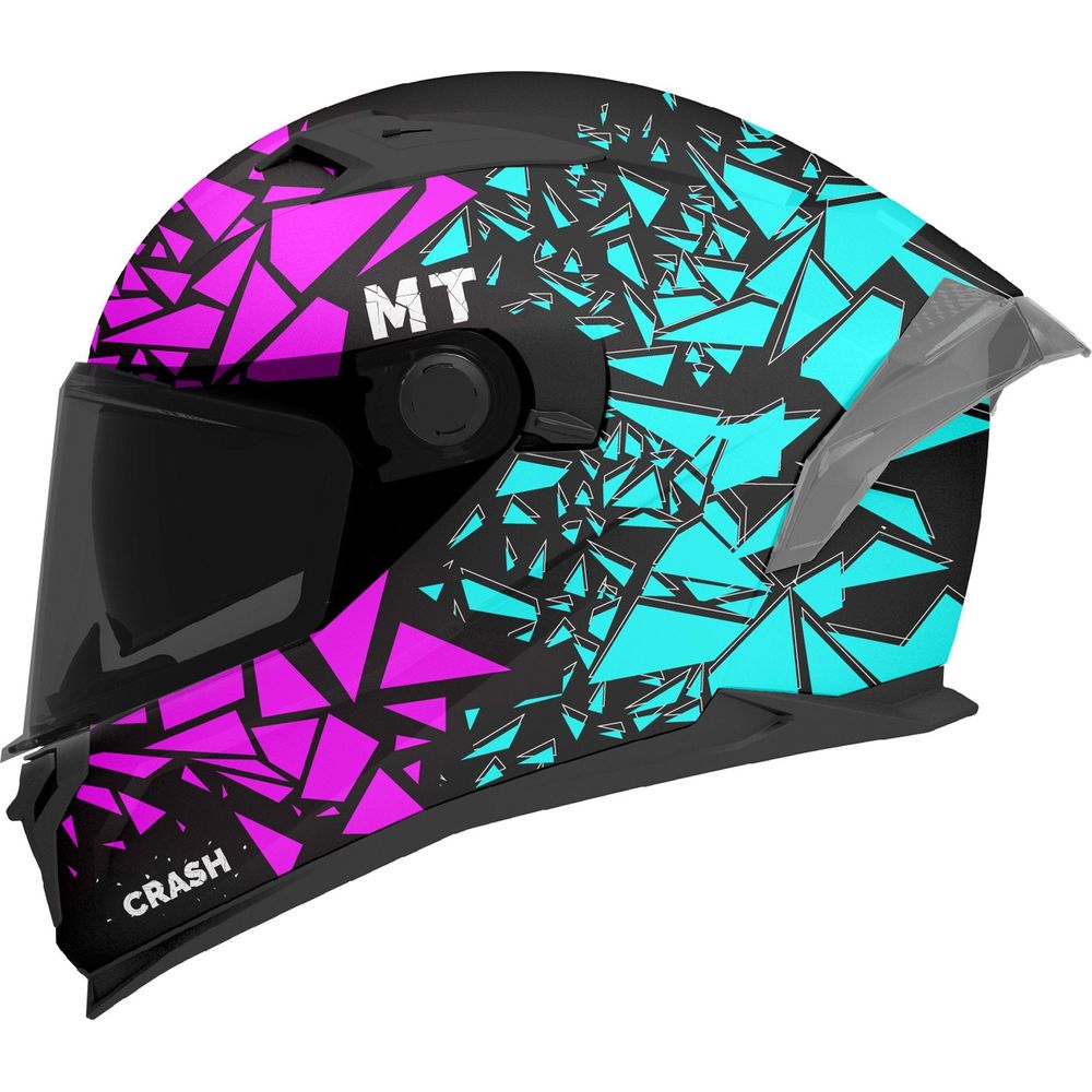 MT Braker SV Crash B8 Full Face Helmet Matt Black / Purple / Blue