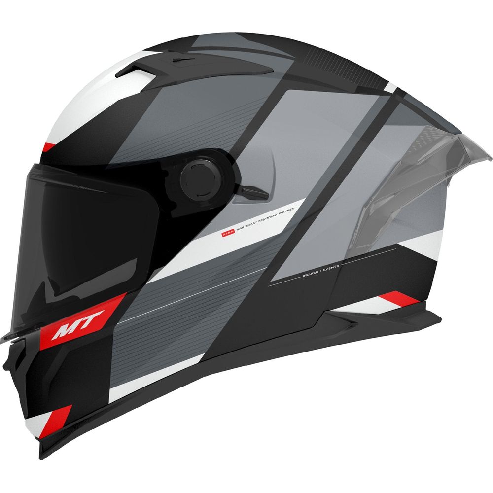 MT Braker SV Chento B0 Full Face Helmet Matt Black / White