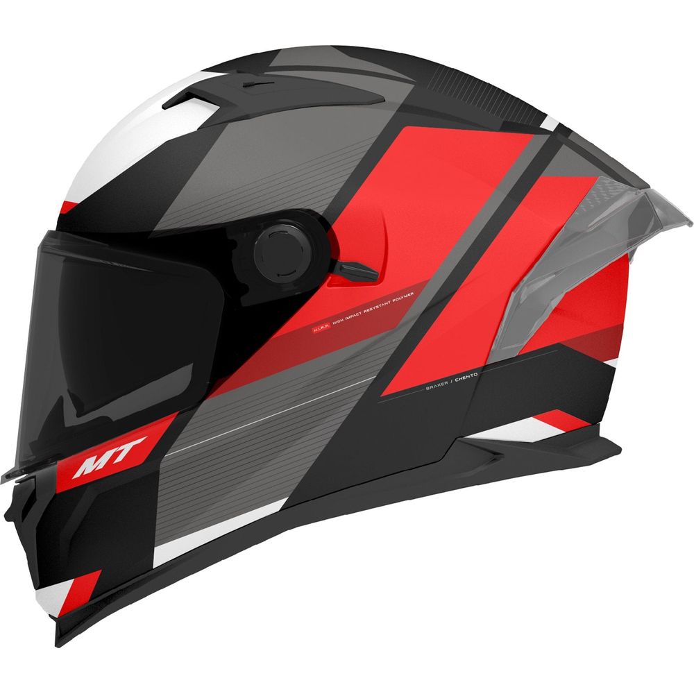 MT Braker SV Chento B5 Full Face Helmet Matt Black / Red