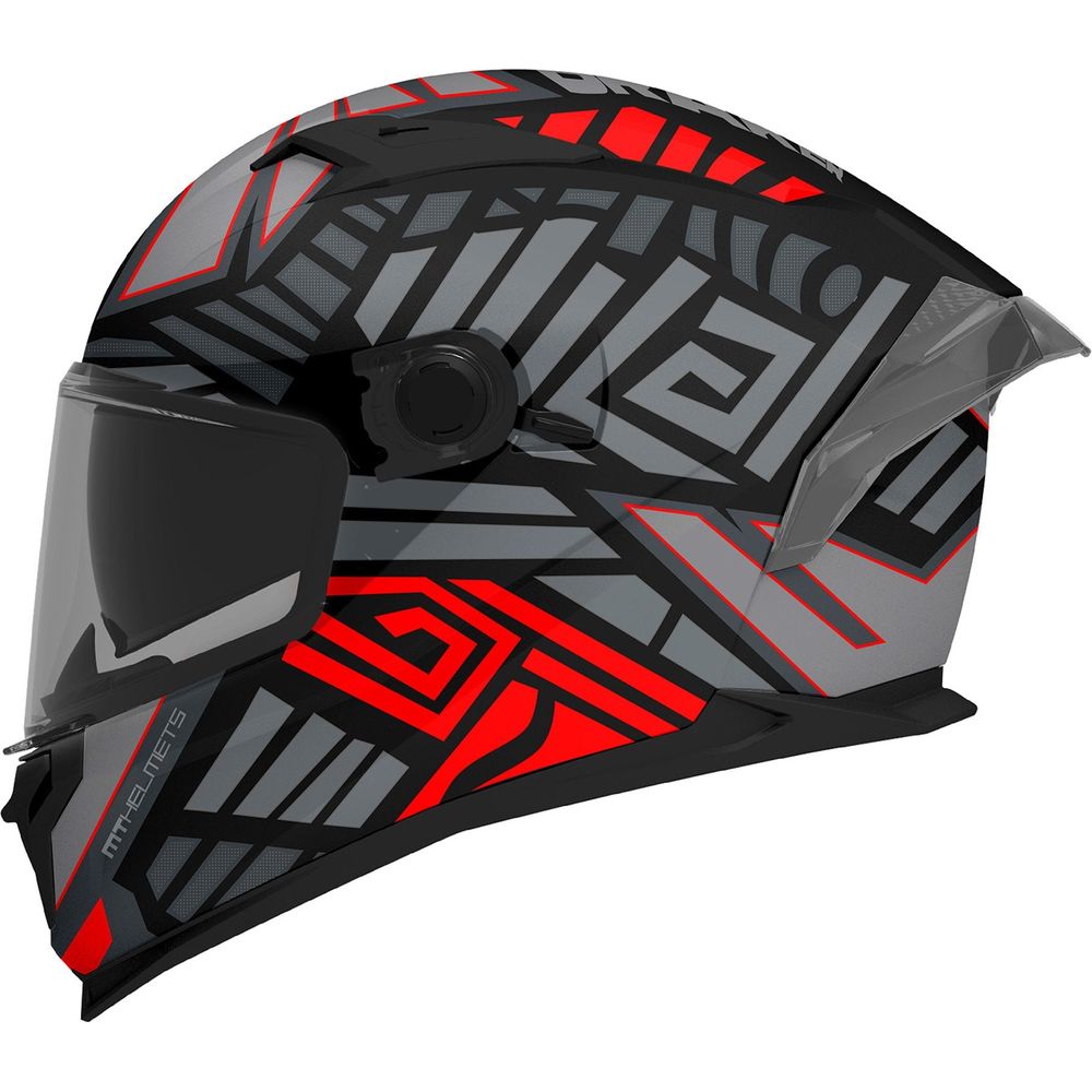 MT Braker SV Zebra B5 Full Face Helmet Matt Black / Red