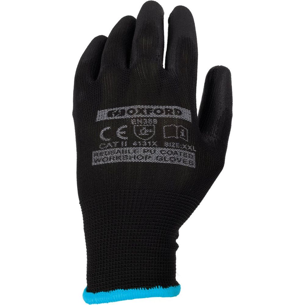 Oxford PU Coated Workshop Gloves Blue / Black