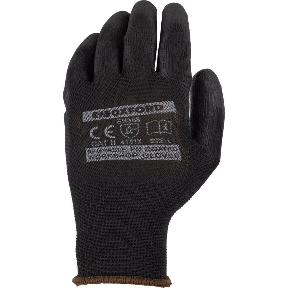 Oxford PU Coated Workshop Gloves Brown / Black