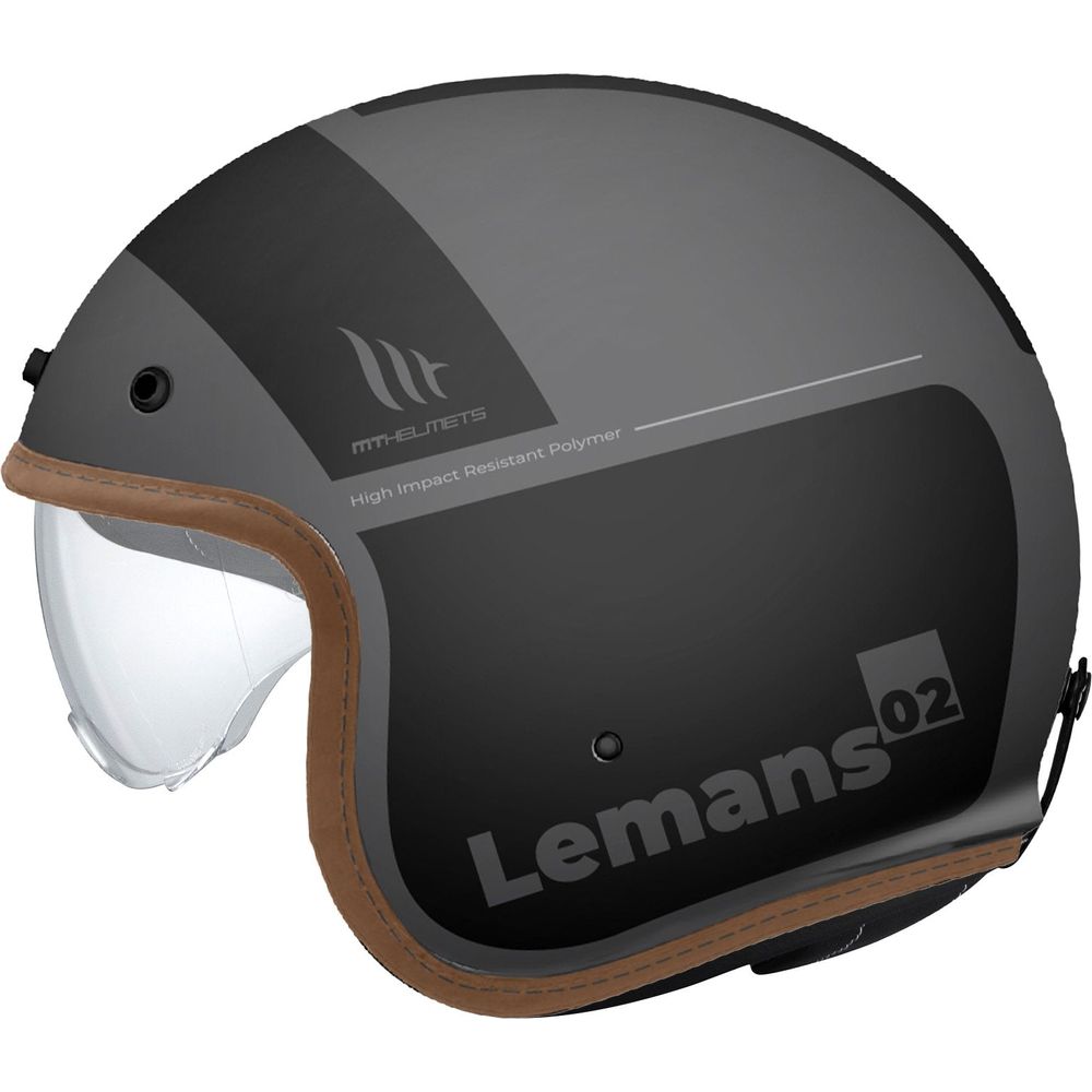 MT Le Mans 2 SV S Quality D1 Open Face Helmet Matt Black / Grey