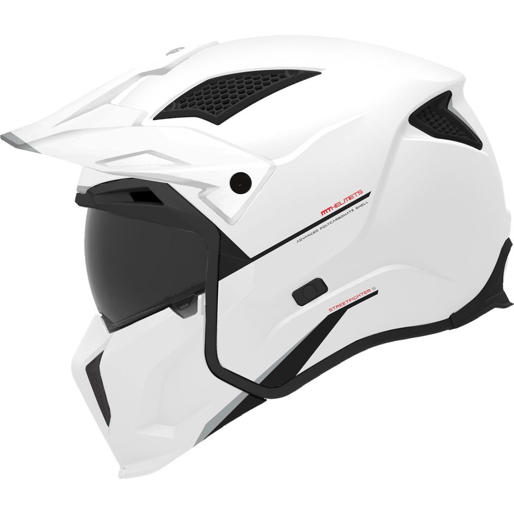 MT Streetfighter SV S Solid A0 Adventure Helmet Gloss Pearl