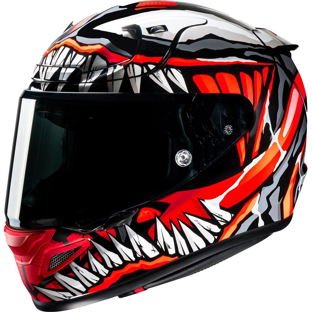 HJC RPHA 12 Maximized Venom Marvel Full Face Helmet MC1SF Black / Red - FREE UK Shipping, FREE 365 Day Returns | Moto Central