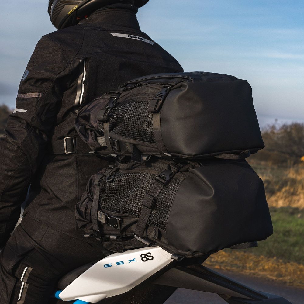 Oxford Atlas T-20 Advanced Tour Pack Black - 20 Liter  - FREE UK Shipping, FREE 365 Day Returns | Moto Central