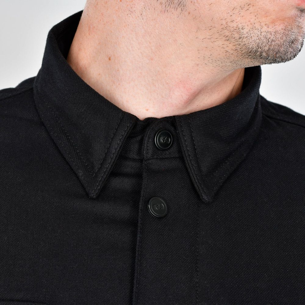 Oxford Original Approved AA Ridgeback Shirt Black - FREE UK Shipping, FREE 365 Day Returns | Moto Central