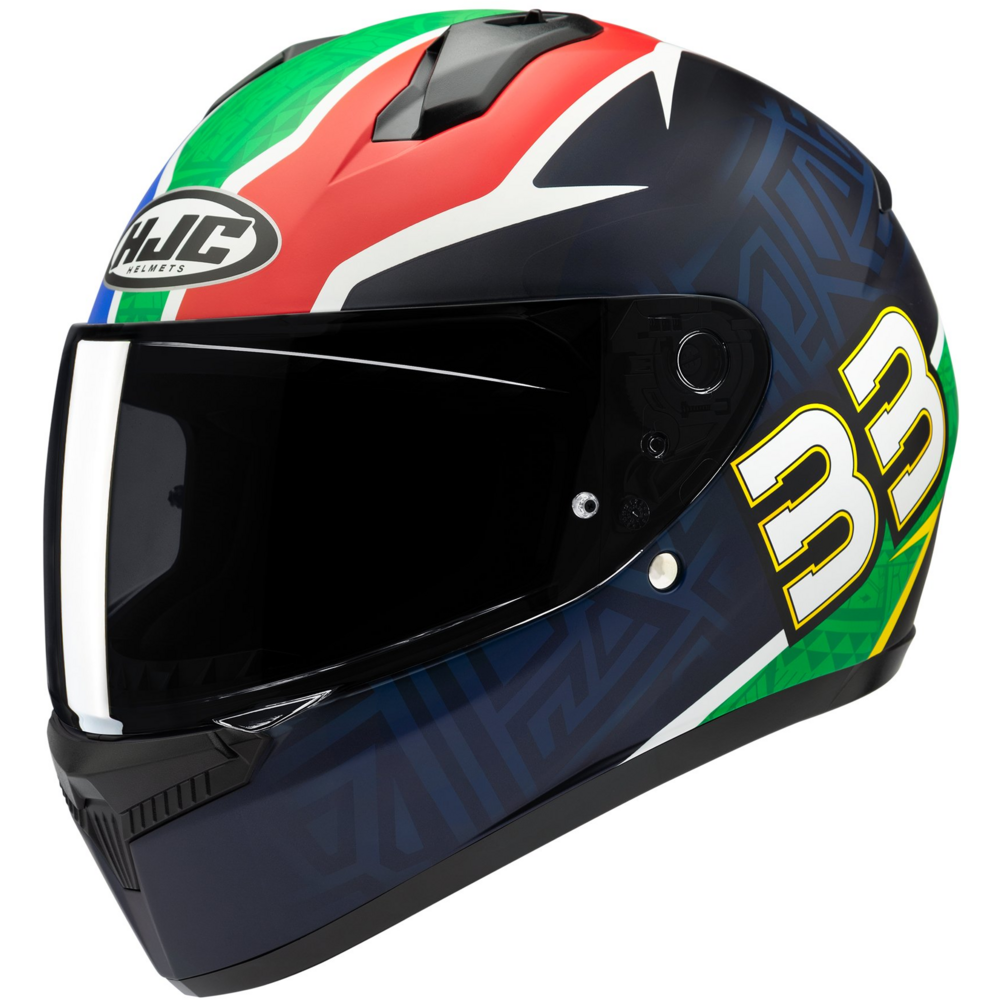 HJC C10 Brad Binder Full Face Helmet MC21SF Red / White / Blue - FREE UK Shipping, FREE 365 Day Returns | Moto Central