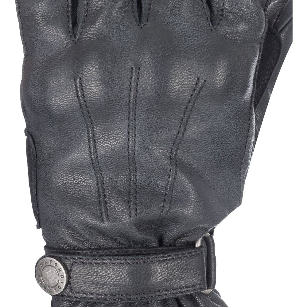 Oxford Holton Waterproof Ladies Leather Gloves Black