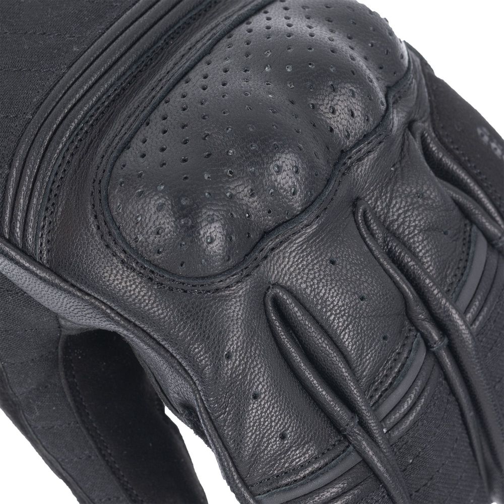 Oxford Hardy Leather / Textile Gloves Black - FREE UK Shipping, FREE 365 Day Returns | Moto Central