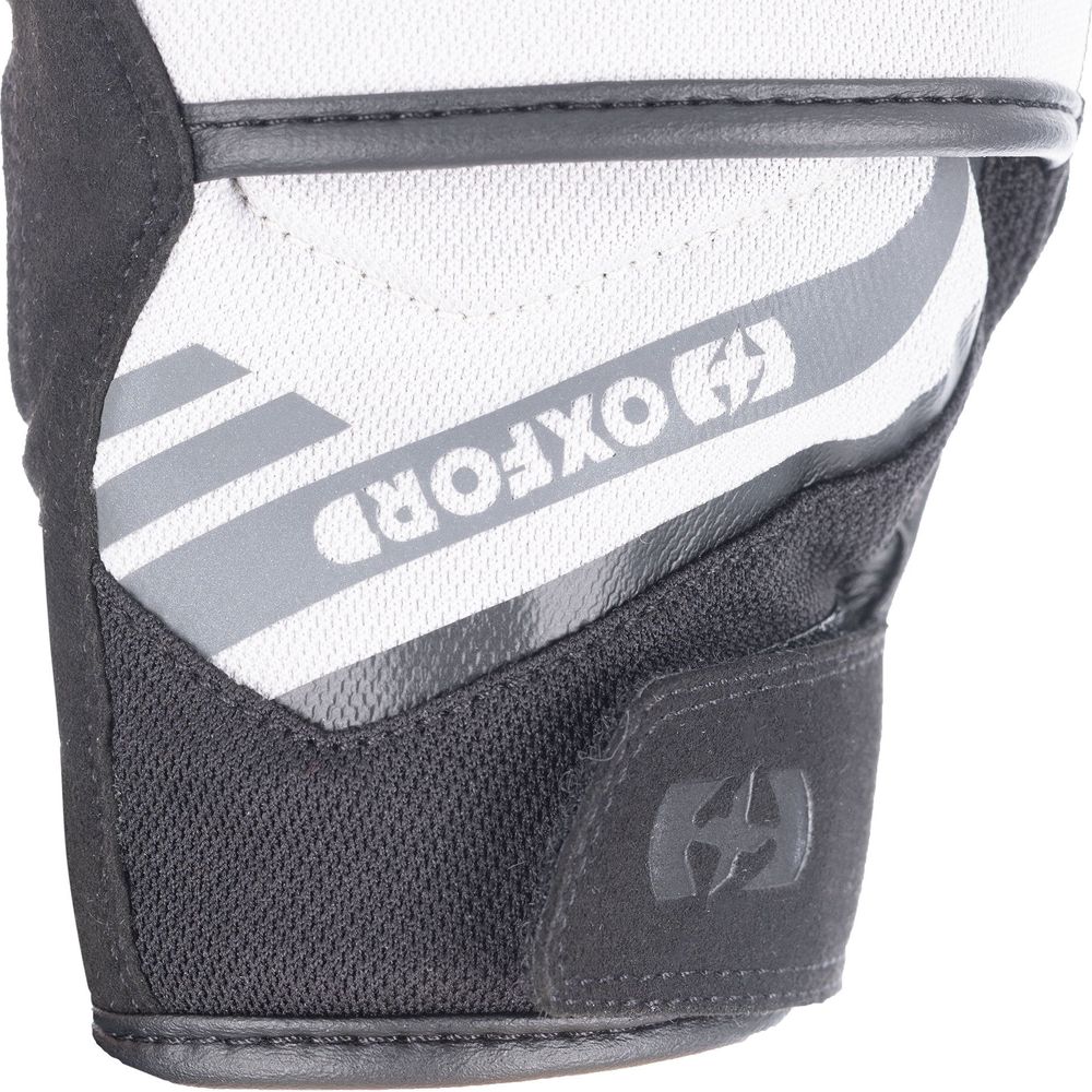 Oxford Dakar 1.0 Ladies Textile Gloves Silver / Black - FREE UK Shipping, FREE 365 Day Returns | Moto Central