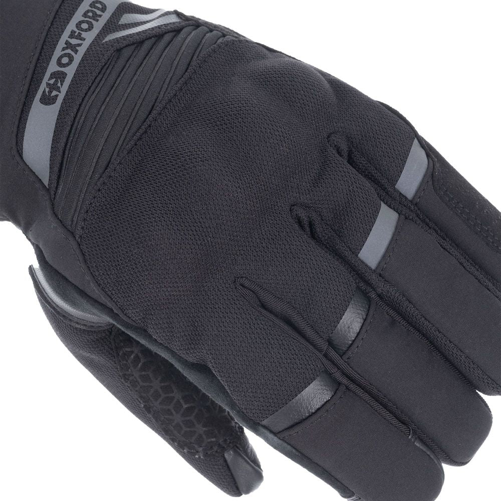 Oxford Dakar 1.0 Dry2Dry Textile Gloves Stealth Black - FREE UK Shipping, FREE 365 Day Returns | Moto Central