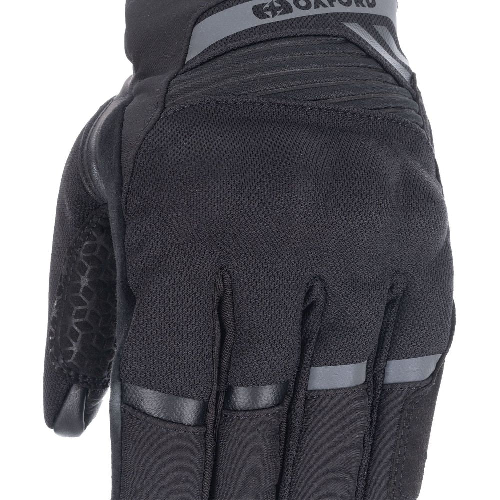 Oxford Dakar 1.0 Dry2Dry Textile Gloves Stealth Black - FREE UK Shipping, FREE 365 Day Returns | Moto Central