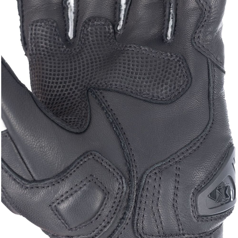 Oxford Cypher 1.0 Short Leather Gloves Black / White - FREE UK Shipping, FREE 365 Day Returns | Moto Central