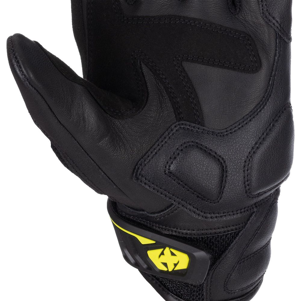 Oxford RP-4S 3.0 Leather Gloves Black / White / Yellow - FREE UK Shipping, FREE 365 Day Returns | Moto Central