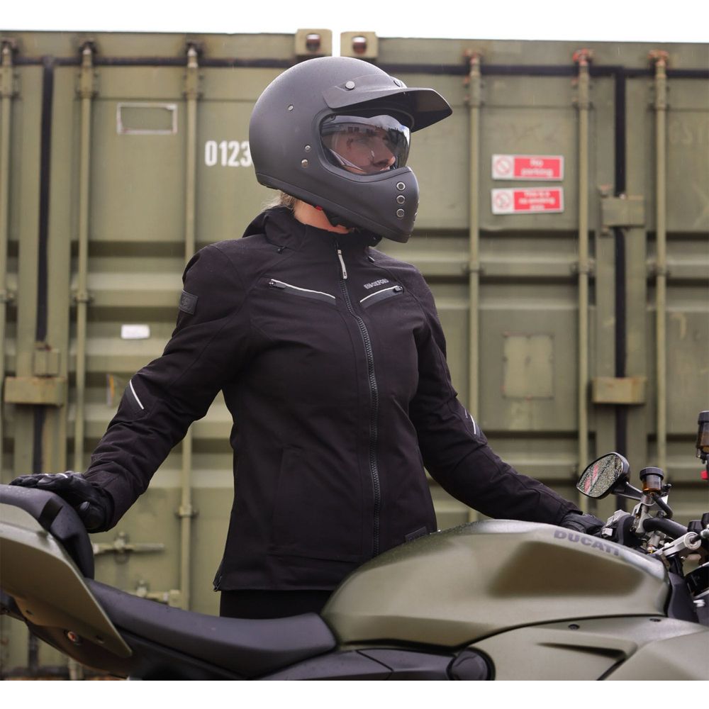 Oxford Mondial Street Dry2Dry Ladies Textile Jacket Black - FREE UK Shipping, FREE 365 Day Returns | Moto Central