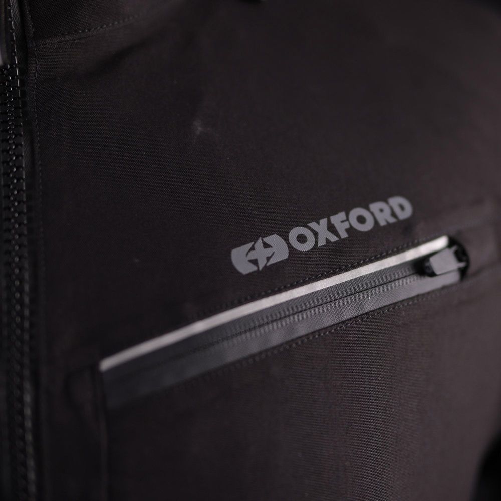 Oxford Mondial Street Dry2Dry Textile Jacket Black  - FREE UK Shipping, FREE 365 Day Returns | Moto Central