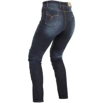 Richa Nora Ladies Slim Fit Riding Denim Jeans Navy Blue - FREE UK Shipping, FREE 365 Day Returns | Moto Central