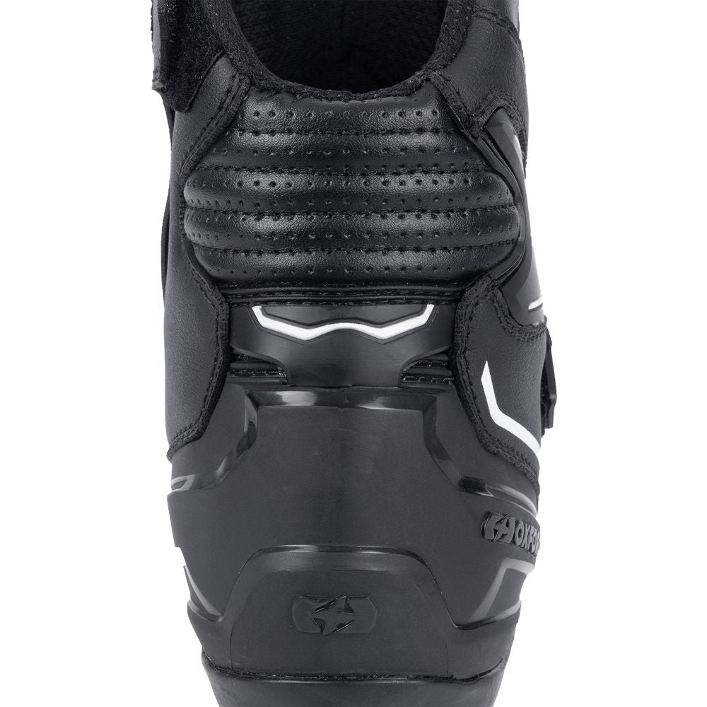 Oxford Omega Air Short Boots Black / White - FREE UK Shipping, FREE 365 Day Returns | Moto Central