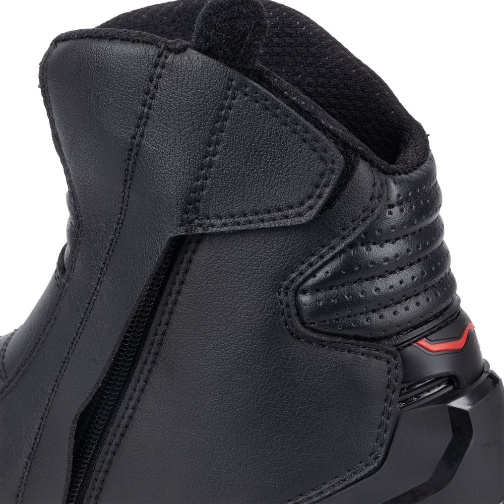 Oxford Omega Air Short Boots Black / White / Red - FREE UK Shipping, FREE 365 Day Returns | Moto Central