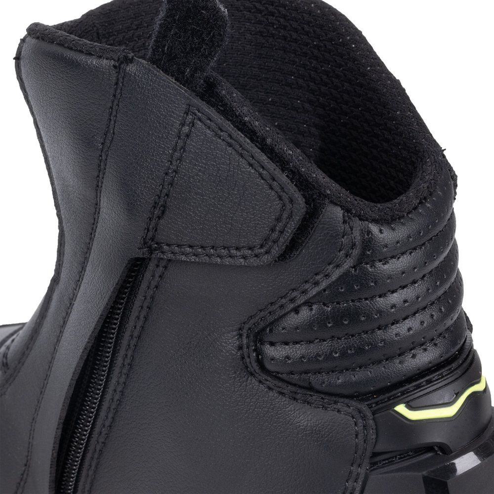 Oxford Omega Air Short Boots Black / White / Yellow - FREE UK Shipping, FREE 365 Day Returns | Moto Central