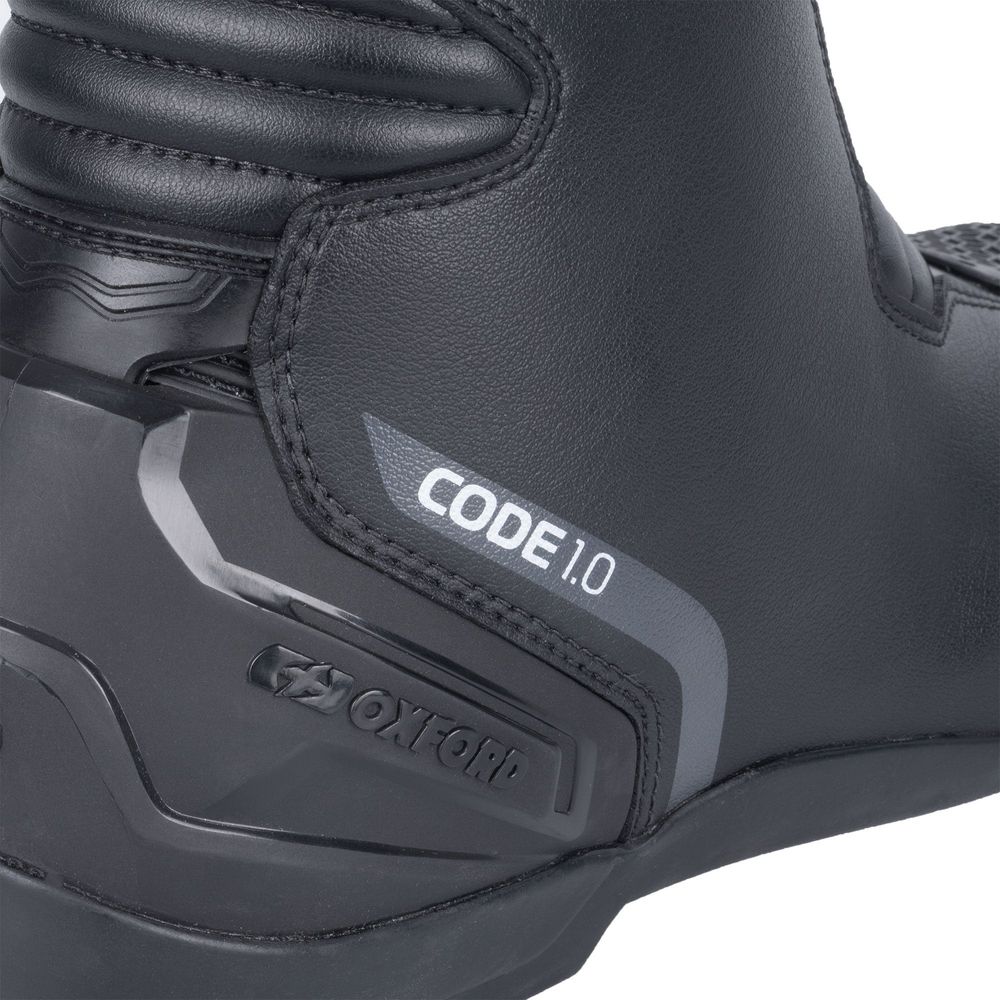 Oxford Code 1.0 Dry2Dry Boots Black - FREE UK Shipping, FREE 365 Day Returns | Moto Central