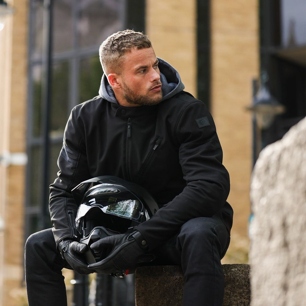 Oxford Faringdon Textile Jacket Stealth Black  - FREE UK Shipping, FREE 365 Day Returns | Moto Central