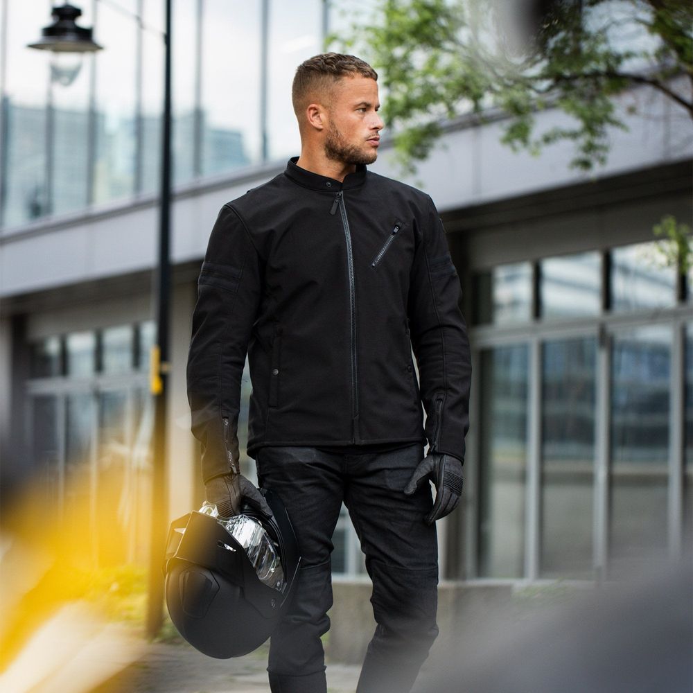 Oxford Faringdon Textile Jacket Stealth Black  - FREE UK Shipping, FREE 365 Day Returns | Moto Central