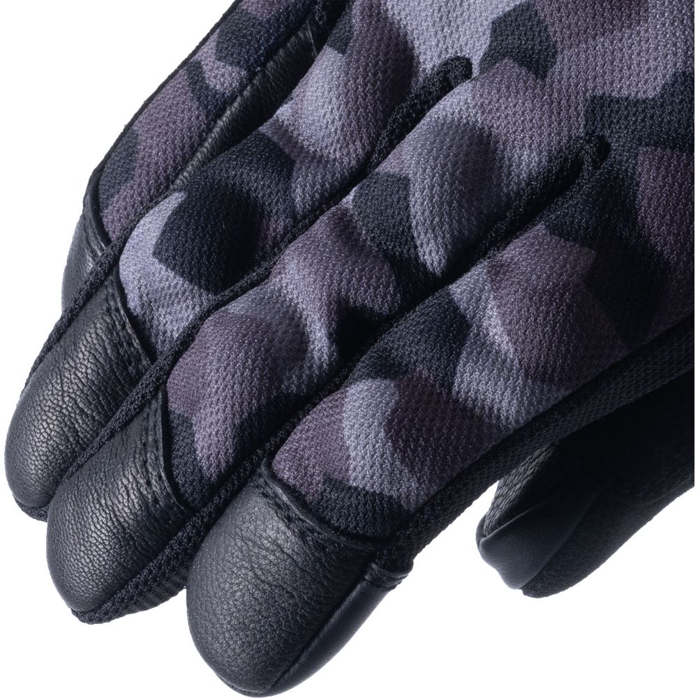 Oxford Byron Textile Gloves Grey Camo - FREE UK Shipping, FREE 365 Day Returns | Moto Central