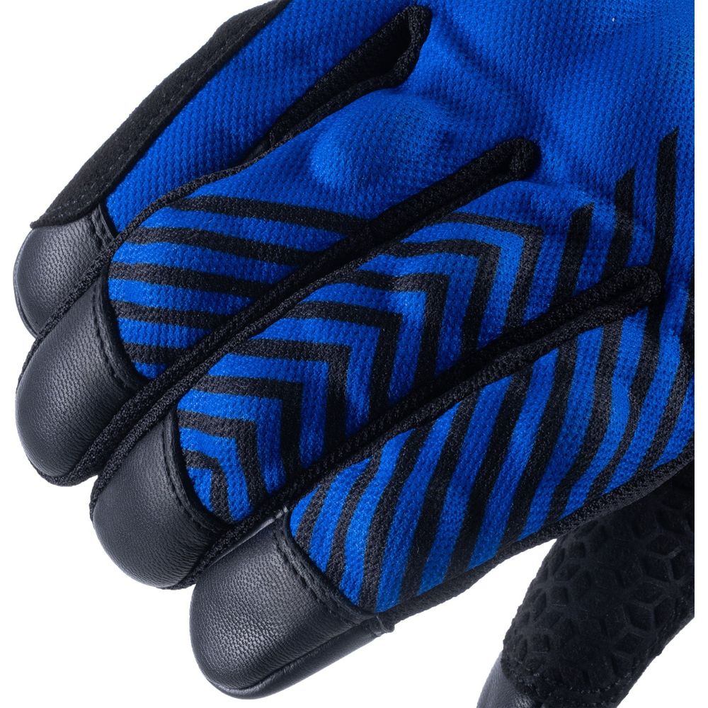 Oxford Byron Textile Gloves Blue / Red - FREE UK Shipping, FREE 365 Day Returns | Moto Central