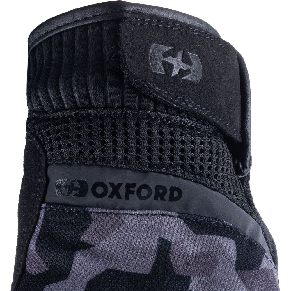 Oxford Byron Textile Gloves Grey Camo - FREE UK Shipping, FREE 365 Day Returns | Moto Central