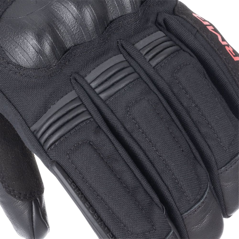 ARMR Kumaji 3.0 Waterproof Textile Gloves Black / Red  - FREE UK Shipping, FREE 365 Day Returns | Moto Central